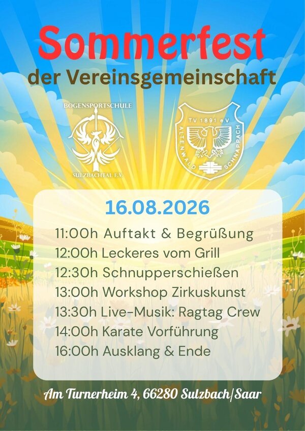 Bild vergr&ouml;&szlig;ern: Plakat Sommerfest 2026